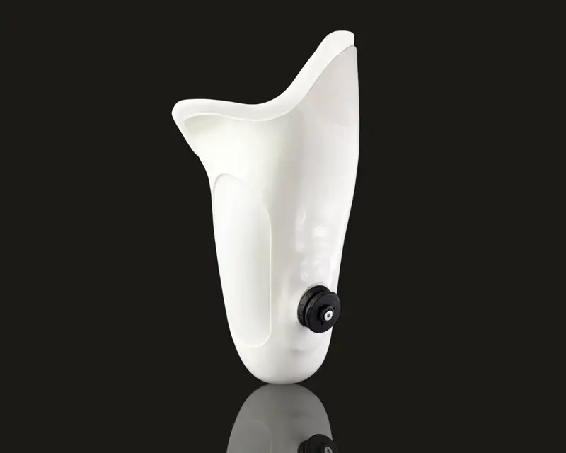 White leg prosthetic